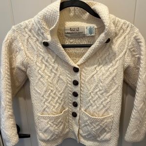 Aran Sweater Market cream cardigan